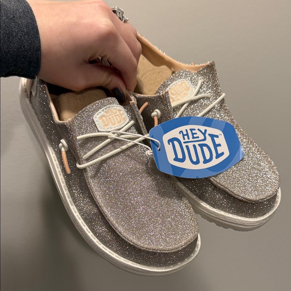 Hey Dude m Sparkly Sneakers - Silver